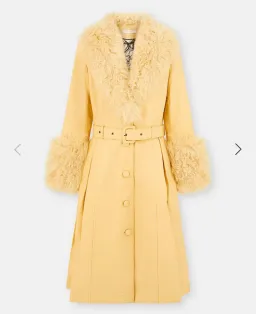 Saks Potts Foxy Shearling Coat Yellow Size 3 / Au 10 for rent on The Volte - image 2
