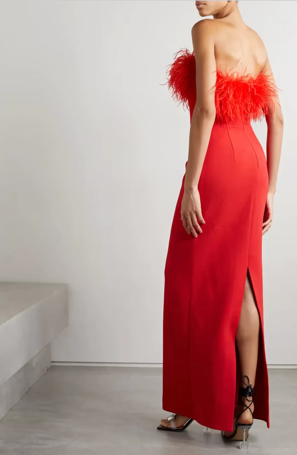 Rebecca Vallance Scarlett Gown Red Size 8 - Image 5