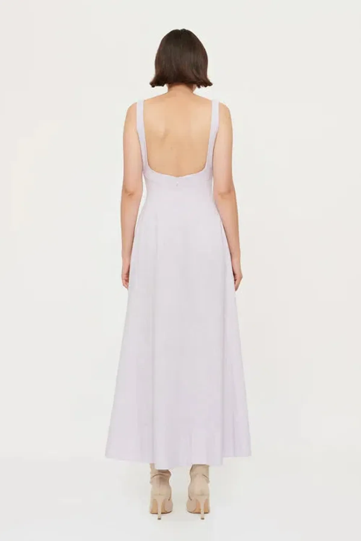 Clea Remy Bustier Midi Dress in Lilac Size XS / Au 6 - Image 3
