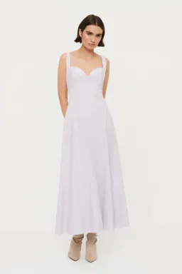 Clea Remy Bustier Midi Dress in Lilac Size XS / Au 6 for rent on The Volte - image 4