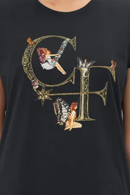 Camilla Slim Fit Round Neck T-Shirt To Catch A Spider Size XL / Au 16 for rent on The Volte - image 5