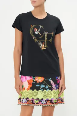 Camilla Slim Fit Round Neck T-Shirt To Catch A Spider Size XL / Au 16 for rent on The Volte - image 4