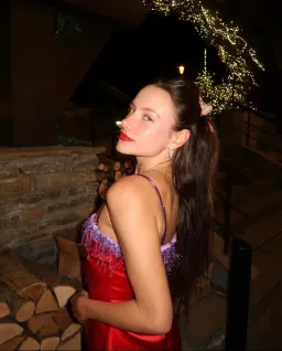 Danielle Guizio Satin Beaded Mini Dress Red Size M for rent on The Volte - image 4