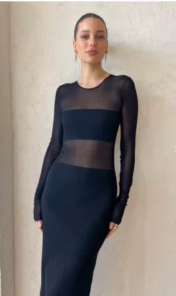 Sir the Label Impermanence Splice Maxi Dress Black Size 6 for rent on The Volte - image 2