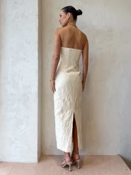 Sir the Label Etienne Column Gown Cream Size 8 for rent on The Volte - image 4