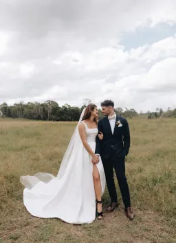 Arietta Australia Maddie Mikado Wedding Gown Size 8 for rent on The Volte - image 4