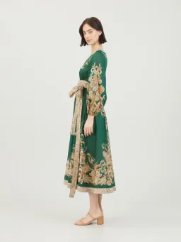 Zimmermann Devi Midi Wrap Green Size AU 4 / AU 16 for rent on The Volte - image 2