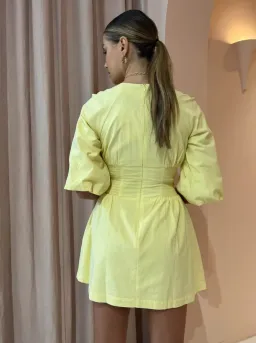 Sovere Mini Dress In Yellow Size AU 10 for rent on The Volte - image 3