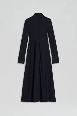 Scanlan Theodore Crepe Knit Button Polo Dress Navy Size M / AU 10 for rent on The Volte - image 4