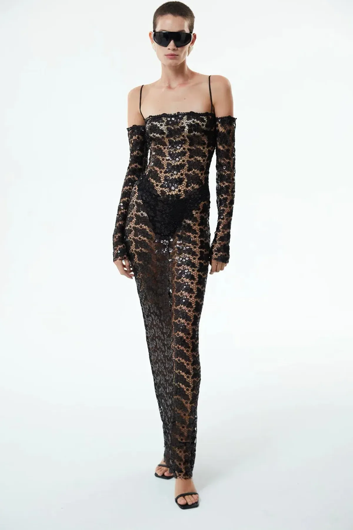 THE NEW ARRIVALS by İlkyaz Özel Moss in El Hedonismo Dress Black Size 6/XS - Image 1