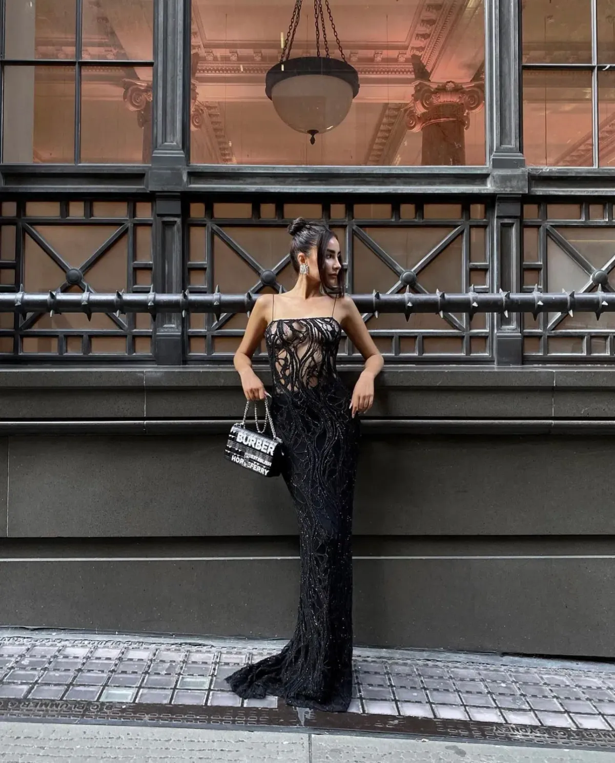 Retrofête Winnie Dress Beaded Maxi Black Size AU 6  - Image 7