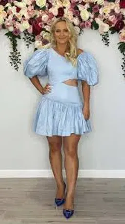 Aje Chateau Cut Out Mini Powder Blue Size 12 for rent on The Volte - image 7