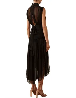 Shona Joy Safira Sleeveless Open Back Midi Dress Black Size 12 for rent on The Volte - image 3