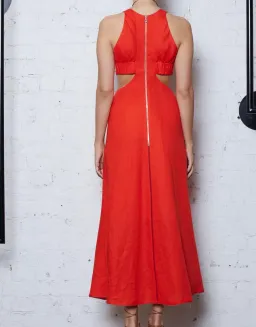 Kitx Faithful Love Midi Dress Red Size 8 / S for rent on The Volte - image 4