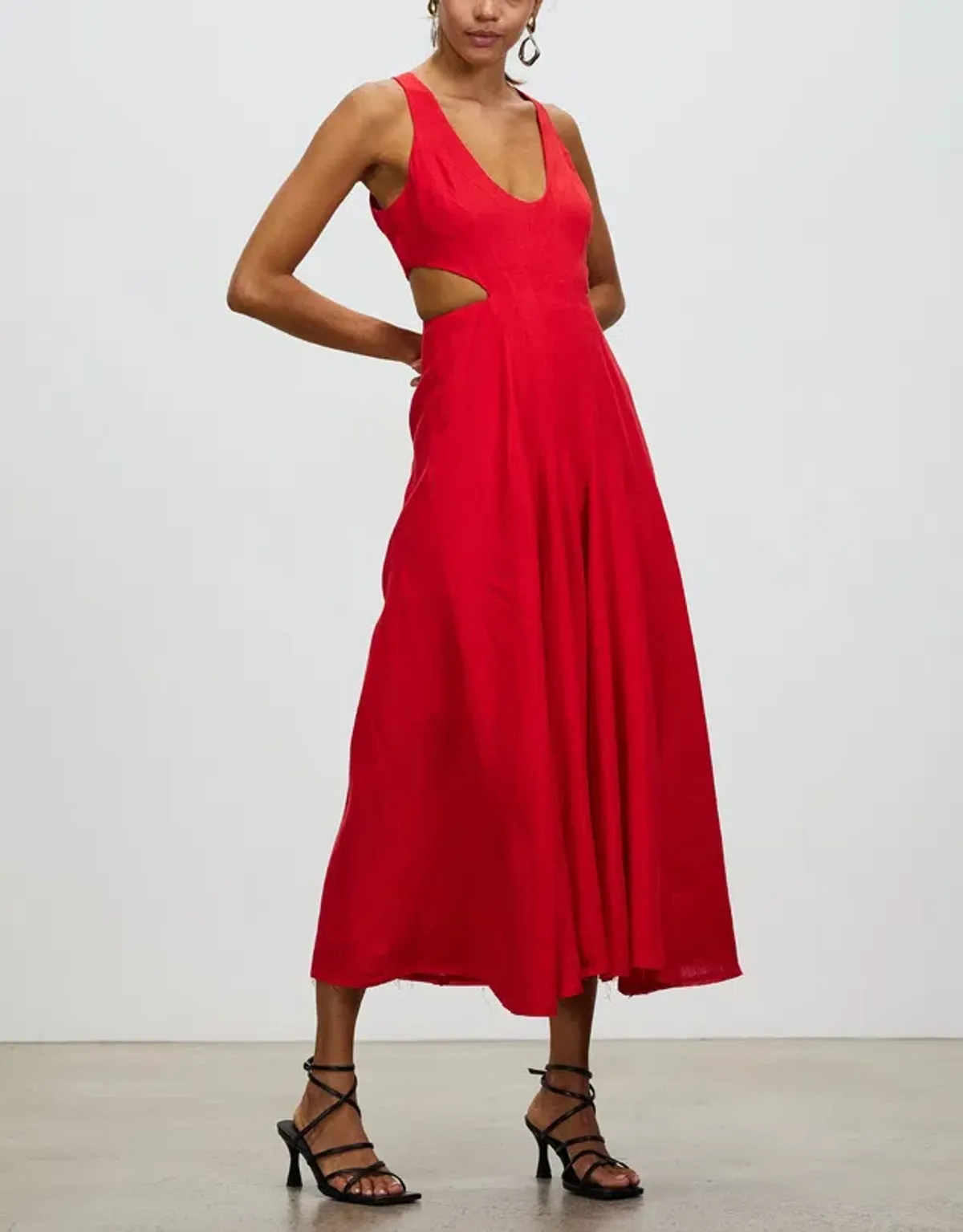 Kitx Faithful Love Midi Dress Red Size 8 / S - Image 1