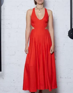 Kitx Faithful Love Midi Dress Red Size 8 / S for rent on The Volte - image 2