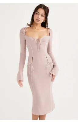 House of CB Ophelia Cutout Midi Dress Crystal Size L / Au 12 for rent on The Volte - image 2