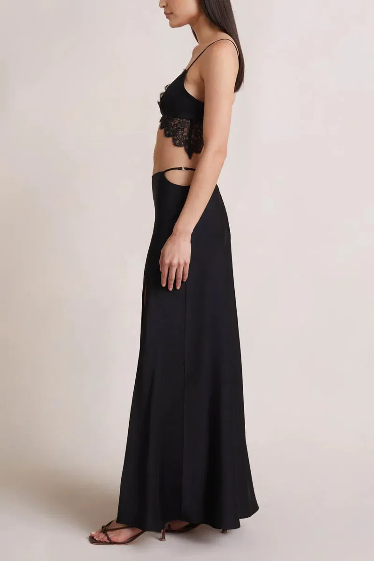 Bec & Bridge Camille Top & Skirt Set Black Size 14 - Image 4