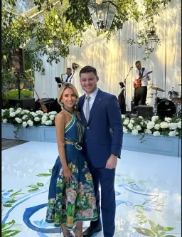 Alemais Lyla Halter Midi Dress  Royal Blue Floral Size AU 12 for rent on The Volte - image 3