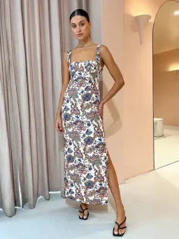 Sir The Label Bettina Midi Dress in Floral Size 2/ AU 10 for rent on The Volte - image 1