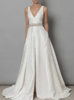 Galia Lahav Mai Wedding Dress White Size 10 for rent on The Volte - image 4