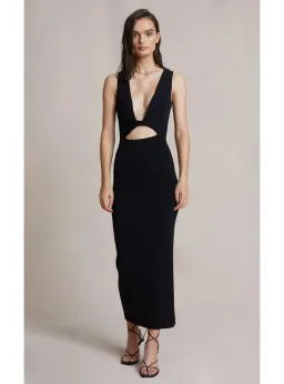 Bec & Bridge Sorbet Summer Midi Dress Black Size AU 8 for rent on The Volte - image 1
