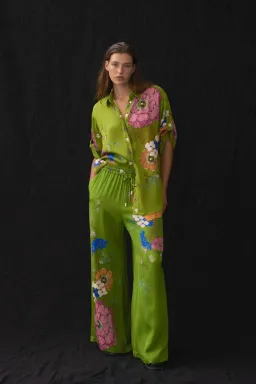 Alemais Olivia Shirt and Pant Set Floral Size 10  for rent on The Volte - image 2
