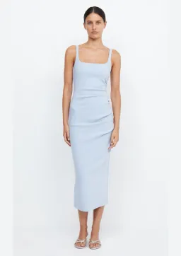 Bec & Bridge Be Mine Square Neck Dress Dusty Blue Size 10 for rent on The Volte - image 1