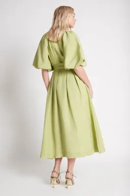  AJE Evermore Midi Dress Bayleaf Size 10  for rent on The Volte - image 3