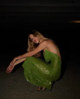 Rat and Boa Gaia Dress Green Sequin Size XXS/AU 6 for rent on The Volte - image 6