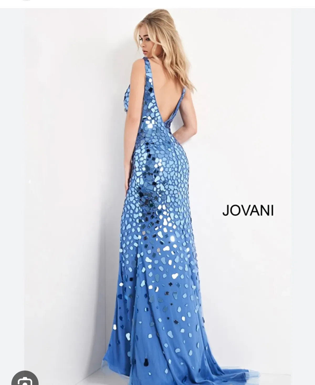 Jovani V Neck Embellished Sexy Dress 02479 - Image 2