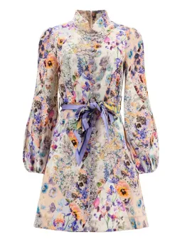 Zimmermann Tama Belted Mini Dress Floral Size 3/Au 14 for rent on The Volte - image 5
