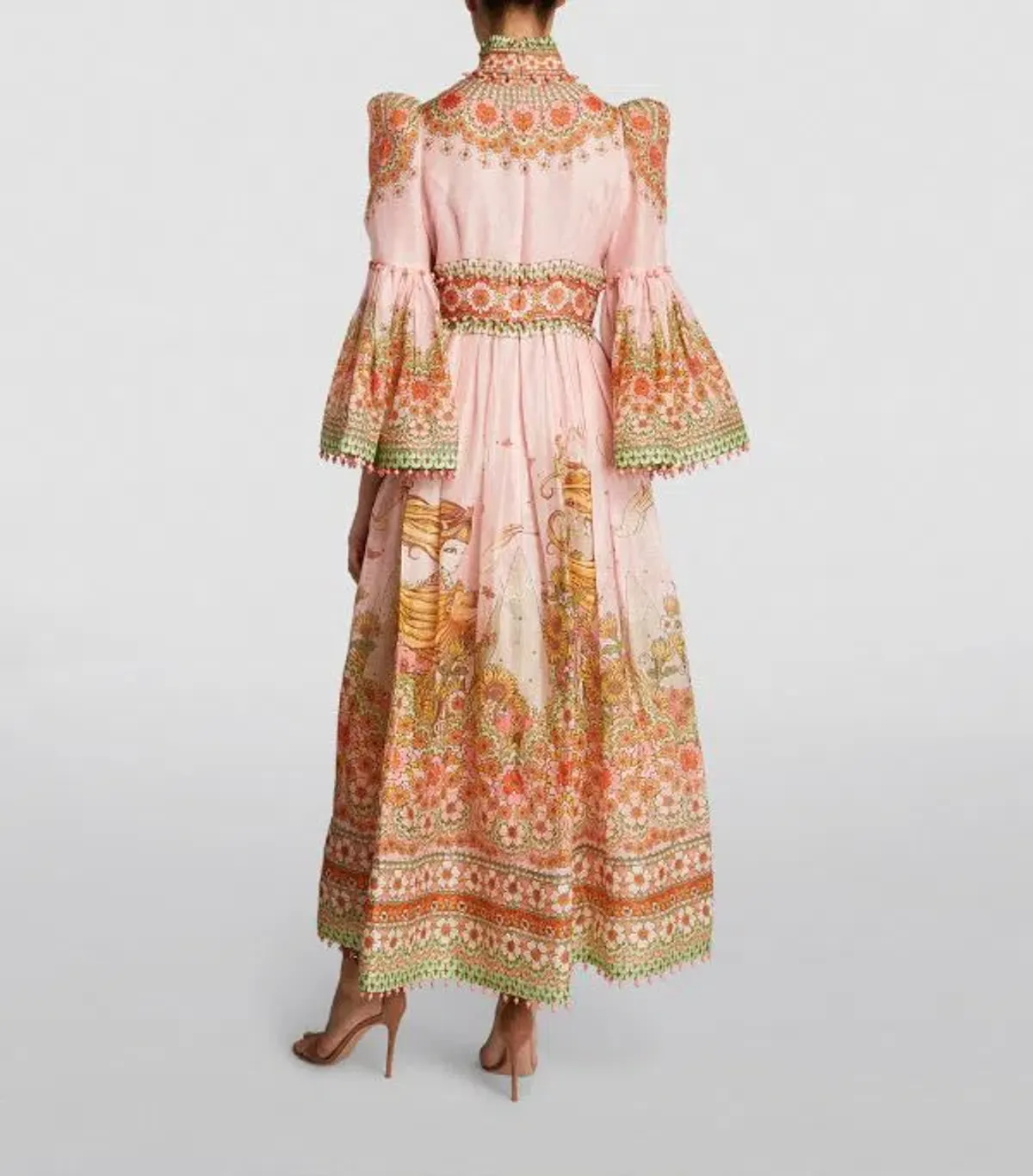 Zimmermann Kaleidoscope Bell Sleeve Gown Leo Zodiac Print Size 2 / AU 12  - Image 2