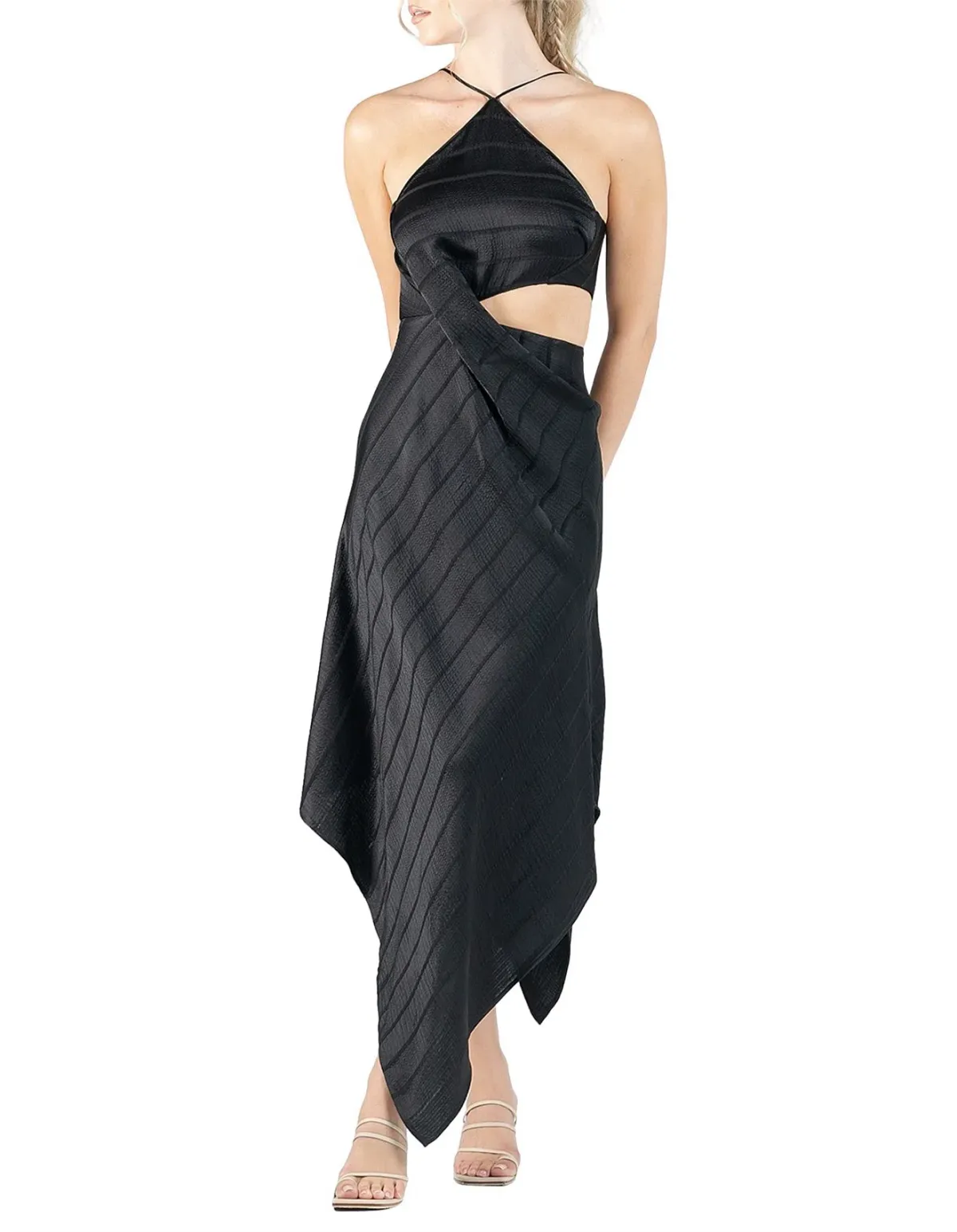 One Fell Swoop Viola Midi Dress Black Size 10 - Image 1