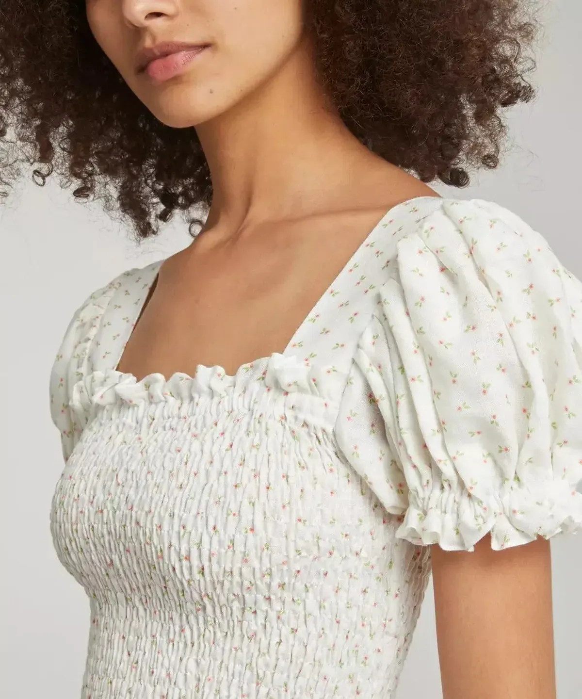 Sleeper Belle Linen Midi Dress Floral Size M/Au 10 - Image 3