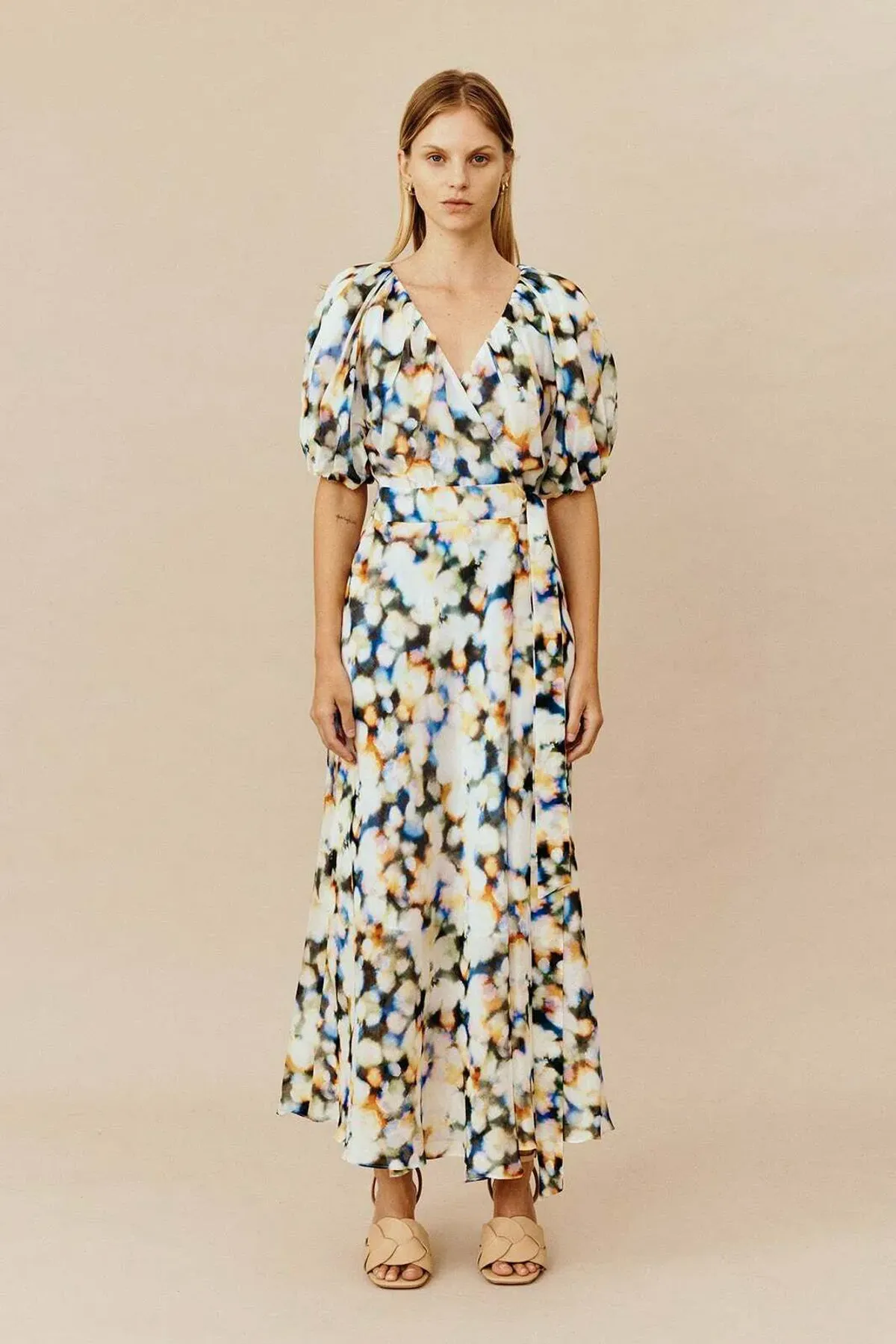 Ginger and Smart Lumiere Wrap Dress Lumiere Multi Print Size 8 - Image 1