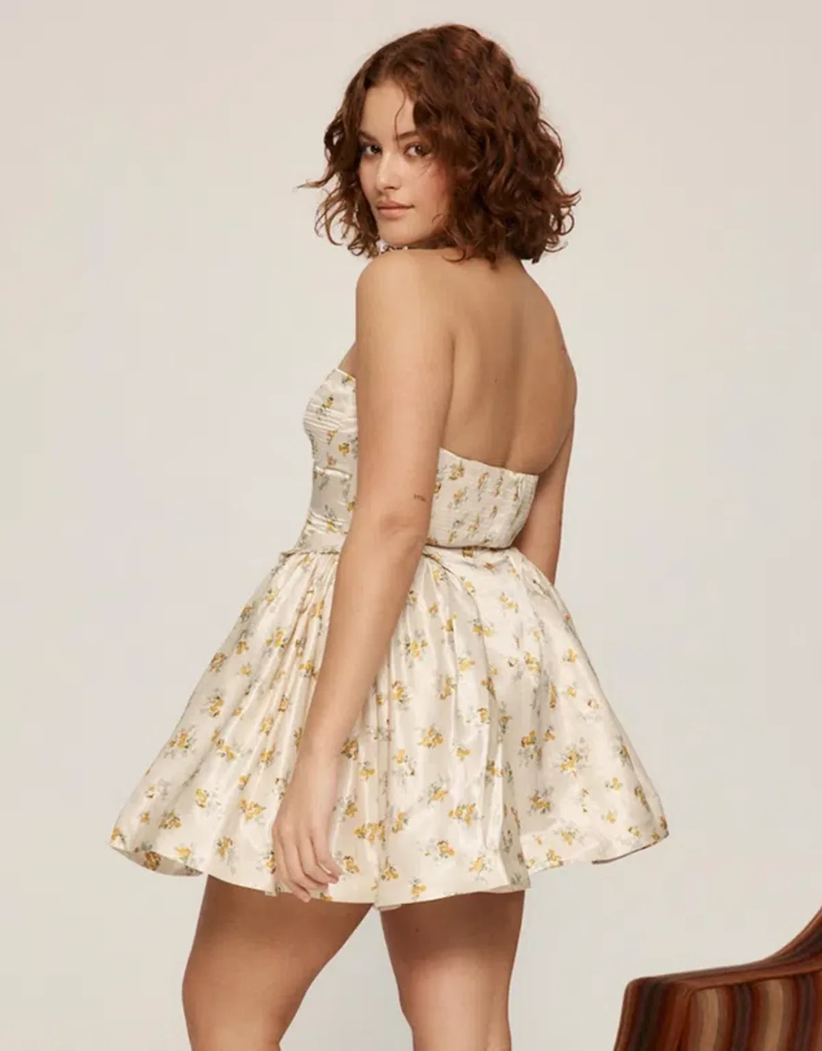 Alemais Bea Corset Mini Dress In Ivory Ladies Size 14  - Image 3