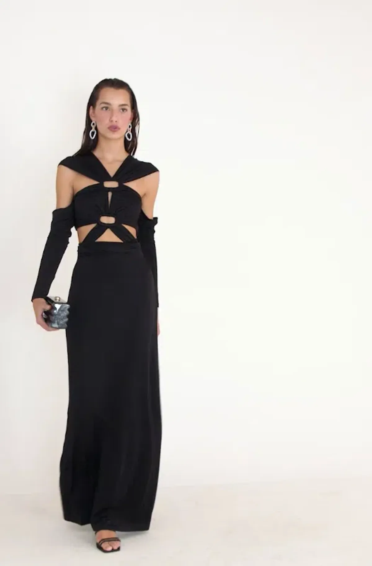 Cult Gaia Marisol Gown Black Size 6 - Image 5
