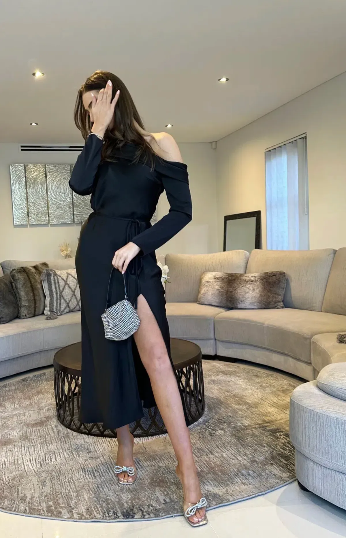 Mossman Two Souls Midi Dress Black Size 8 - Image 2