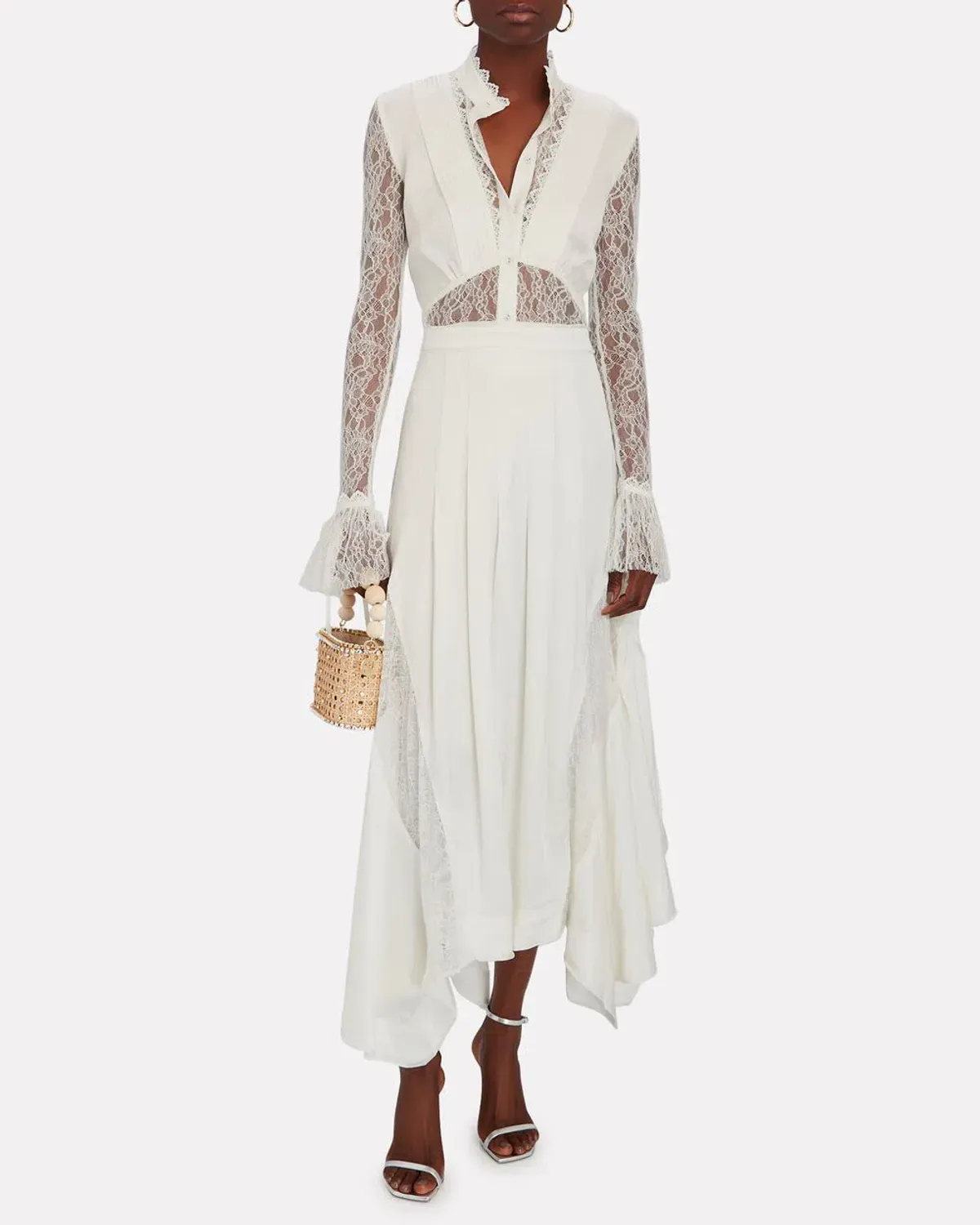 Aje Veil Lace Top & Skirt Set White Size 8 - Image 1