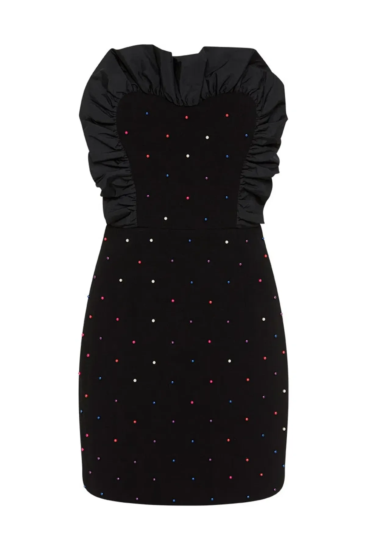 Rebecca Vallance Pollock Strapless Mini Dress Black Size 10 - Image 5
