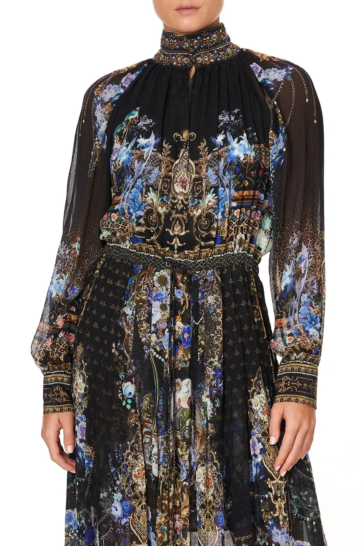 Camilla Long Sleeve Dress With Collar Palace Playhouse Size 10  - Image 4