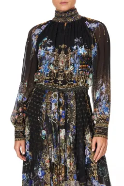 Camilla Long Sleeve Dress With Collar Palace Playhouse Size 10  for rent on The Volte - image 4