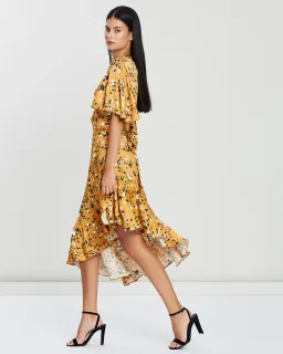 Lover Artiste Wrap Dress Print Size 14 for rent on The Volte - image 2