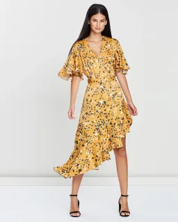 Lover Artiste Wrap Dress Print Size 14 for rent on The Volte - image 1