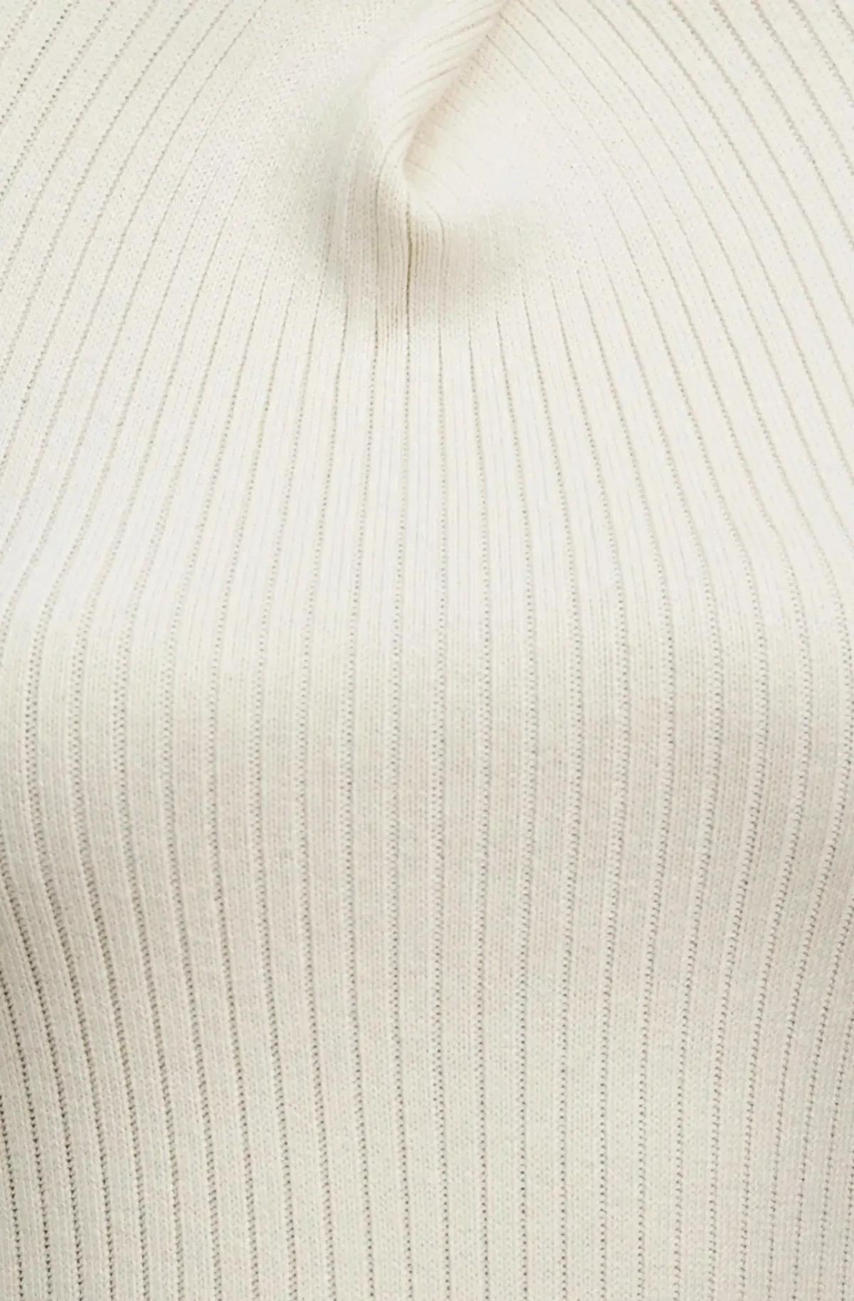 Camilla And Marc Ecru High Neck Gray Rib Knit Midi Dress Size 10  - Image 7