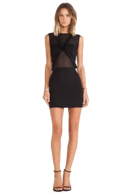 Maurie & Eve Any Minute Mini Dress in Shadow Black Size 8 for rent on The Volte - image 1