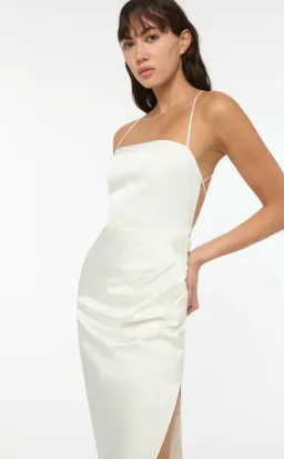 Manning Cartell Miami Heat Midi Backless Dress White Size 4 for rent on The Volte - image 2