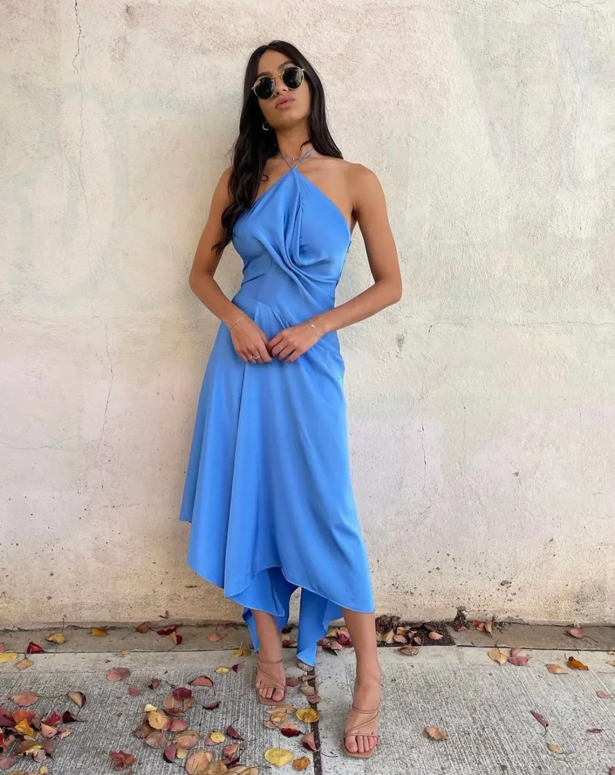 One Fell Swoop Lily Midi Dress Blue Size 10 - Image 1