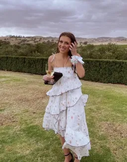 Aje Armeria High-Low Midi Dress Floral Size AU 10 for rent on The Volte - image 4